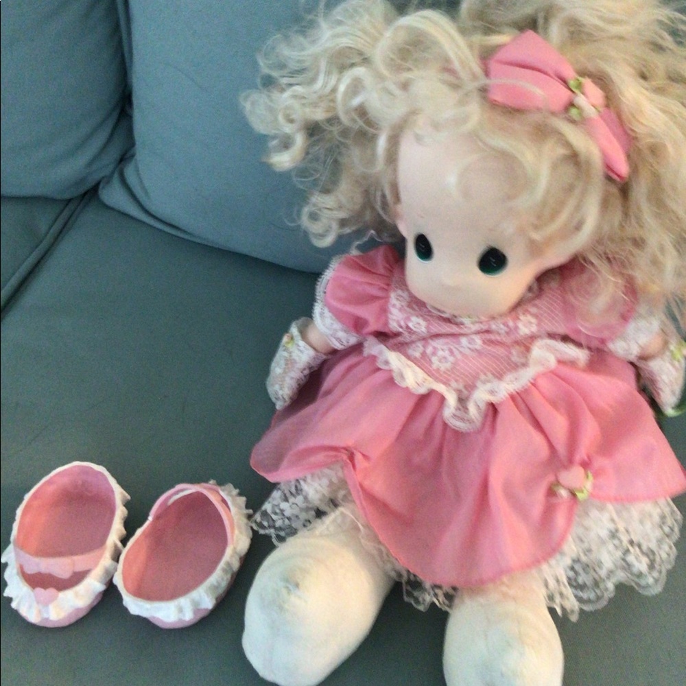 1993 Precious Moments Amber Doll 17" Vintage Sweetheart Series 1053. - Picture 3 of 9